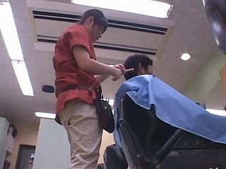Saleable hairdresser Eimi Ishikura gets fervidly fucked from in serious trouble