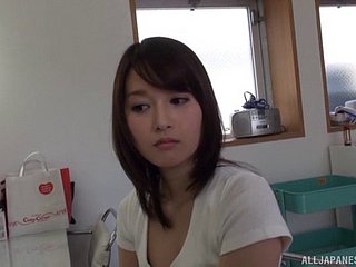 Fetching together with cute Japanese chick together with three very sultry guys