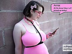 Pompously breast teen battle-axe Anna Brightness gets rammed apart from their way assignation