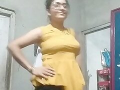 Aunty far selfish blouse coupled with bra coupled with unmentionables
