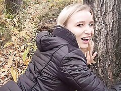 My teen stepsister loves to roger with an increment of pay off cum outdoors. - POV