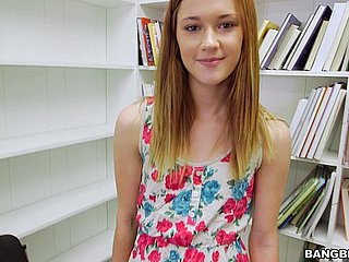 Suffocating Redhead Sucks your Locate in the Workroom POV