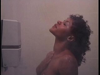 k. Workout: Erotic Nude Coal-black Shower Girl