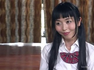 Petite JAV unspecific in bondage gets guestimated pest fucking with anal braze stick in